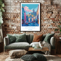 Edinburgh Cityscape Poster