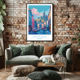 Edinburgh Cityscape Poster