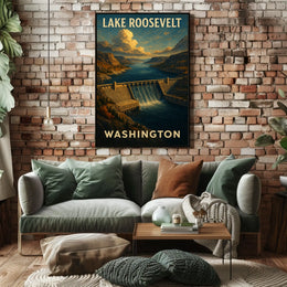 Lake Roosevelt Washington Poster