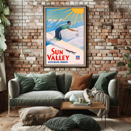 Sun Valley Skiing Adventure Poster