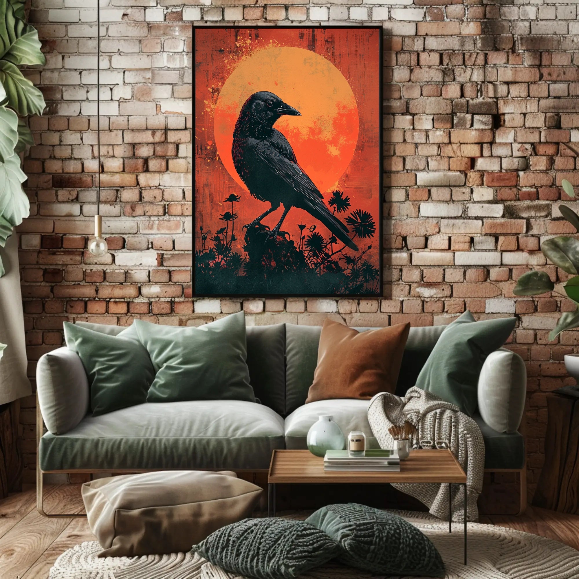 The Majestic Crow Art Print Poster for Home Decor and Nature Lovers PosterGoat