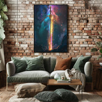 The Cosmic Sword Art Print Poster for Home Decor PosterGoat