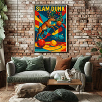 Slam Dunk Reindeer Poster