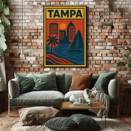 Tampa Cityscape Poster