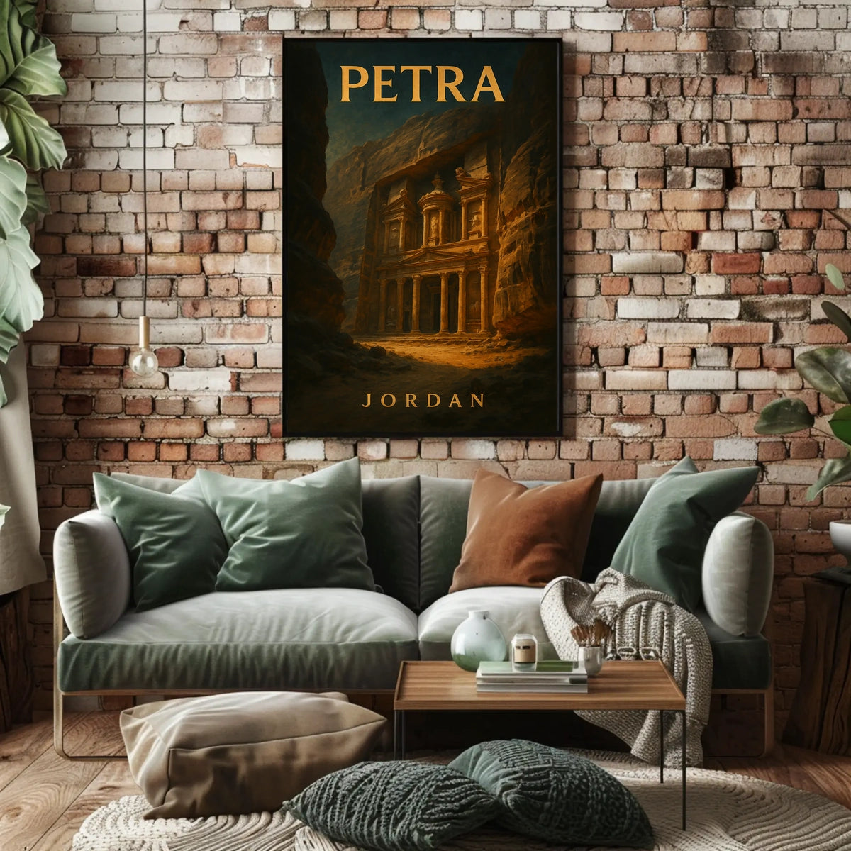 Petra Al Khazneh Exploration Travel Romantic Realism Poster