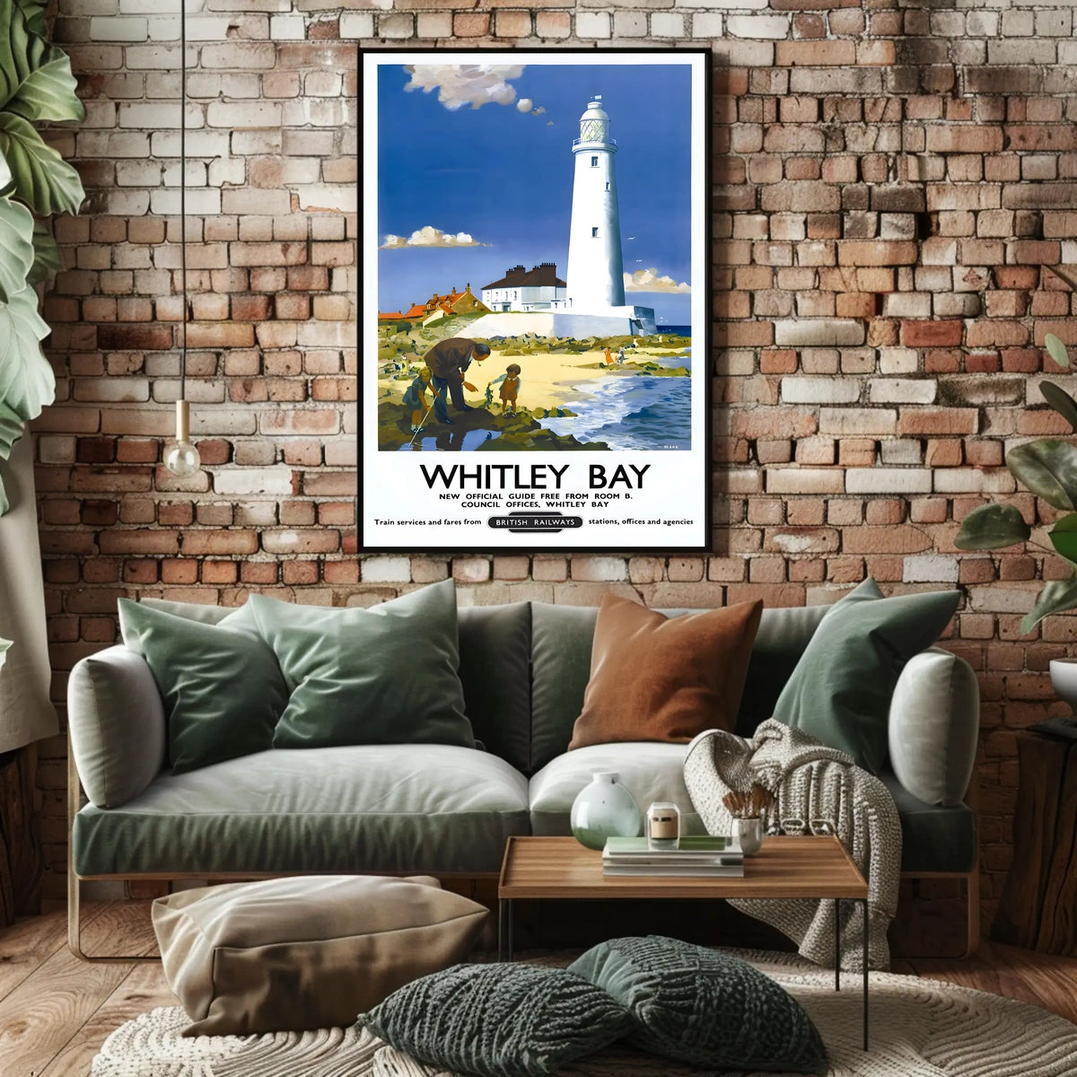 Whitley Bay Travel Poster