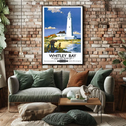Whitley Bay Travel Poster