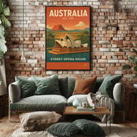Discover Australia Sydney Opera House Poster