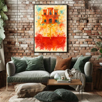 Castle And Key Symbolism Poster