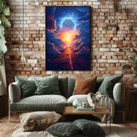Surreal Time Travel Adventure in Futuristic Sci-Fi Poster PosterGoat