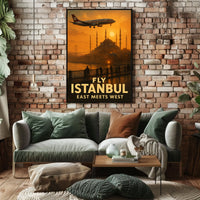Fly Istanbul East Meets West Poster