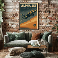 Alpha Jet Aviation Enthusiast Poster