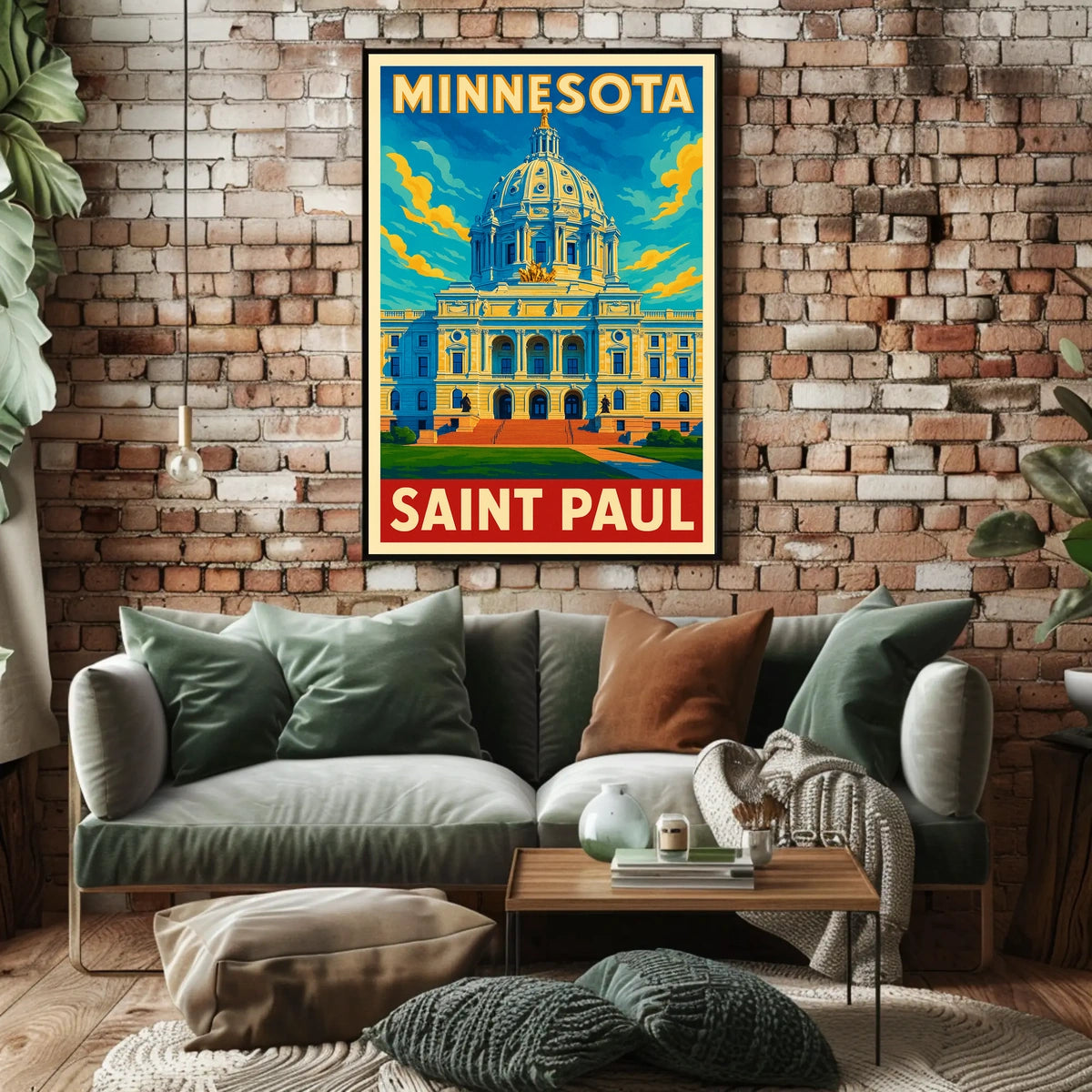 Minnesota State Capitol Saint Paul Poster