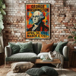George Washington First President Poster