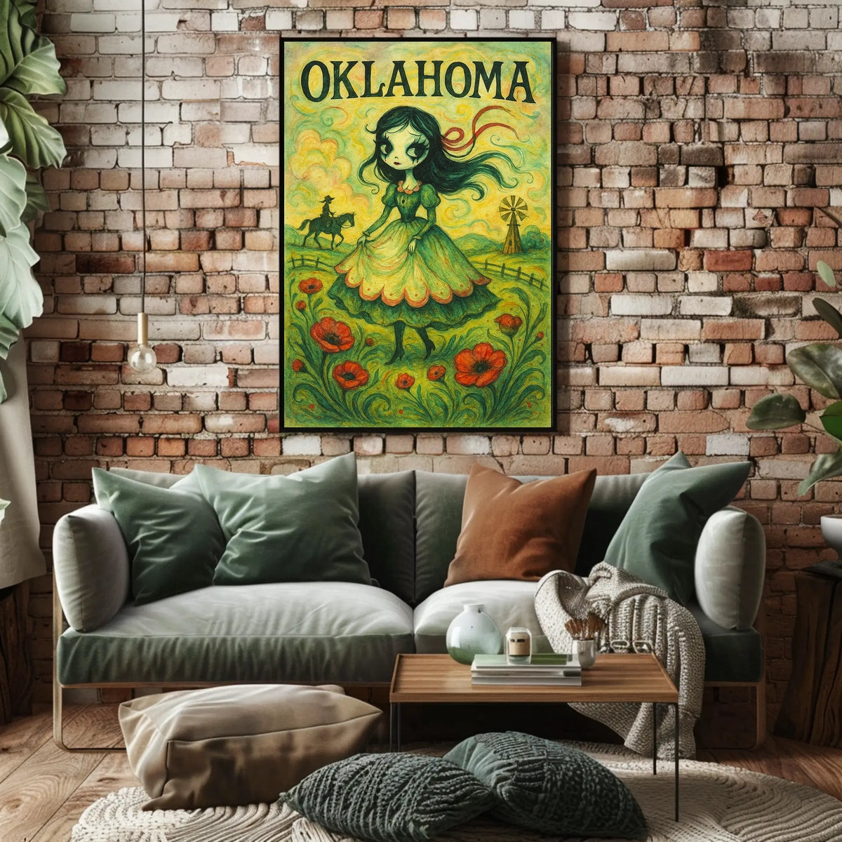 Oklahoma Enchantment Vintage Collectors Poster