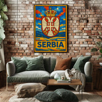 Serbia National Emblem Poster