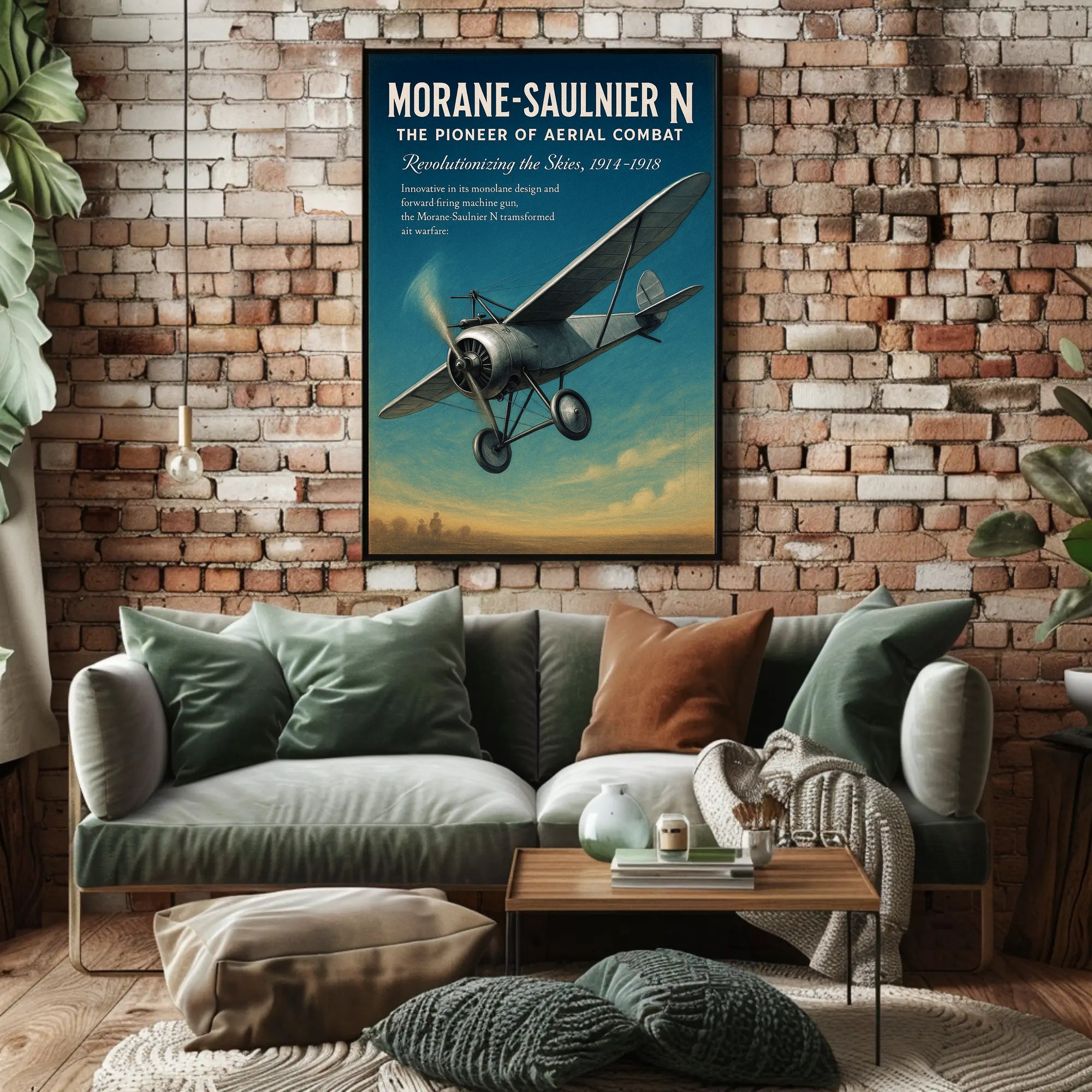 Morane-Saulnier N The Pioneer of Aerial Combat Poster PosterGoat