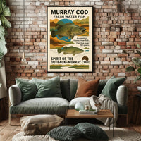Murray Cod Heritage: Iconic Australian Fish Cultural Poster