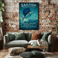 Sailfish Adventure Masterpiece: Oceanic Animal Poster