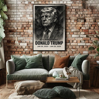 Stylized Geometric American Political Leadership Poster