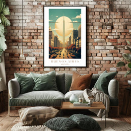 Buenos Aires Skyline Poster PosterGoat