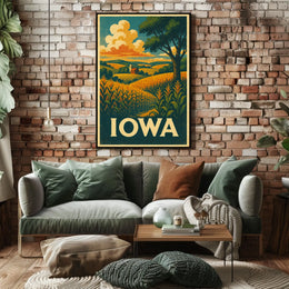 Scenic Iowa Landscape Poster
