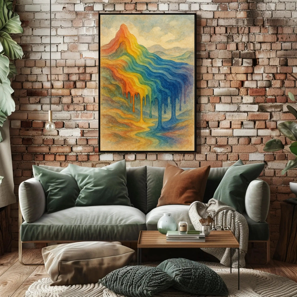 Colorful Mountain Dreamscape Poster