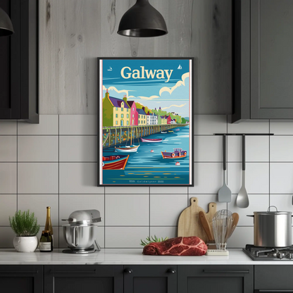Galway Harbor Poster