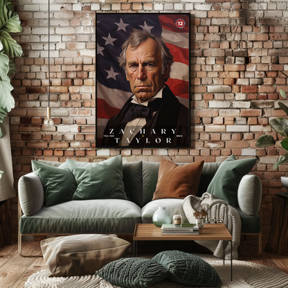 Zachary Taylor 12th President Of The United States Portrait
