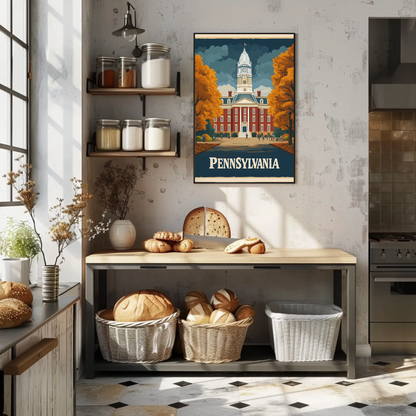 Pennsylvania Vintage Poster