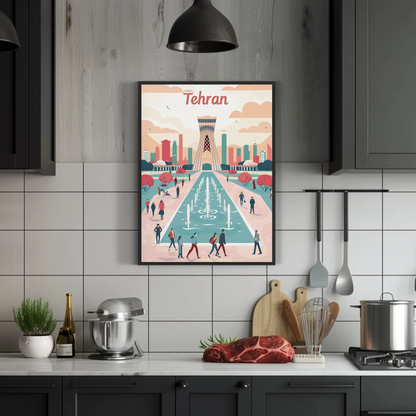 Tehran's Urban Vibes Poster