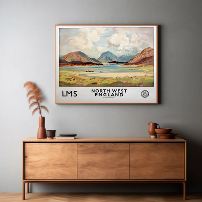 North West England - LMS Railway Poster