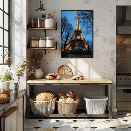 Vintage Poster Eiffel Tower Paris