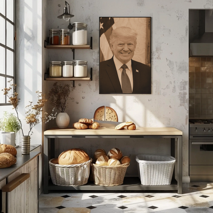 Donald Trump 45th President Sepia Photo