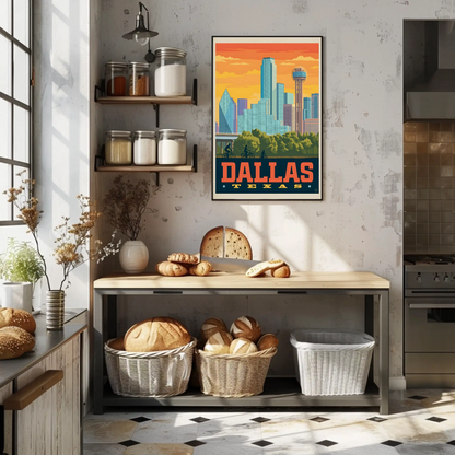 Dallas Texas Vintage Poster