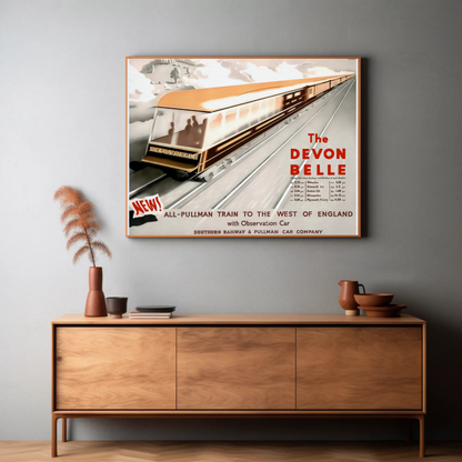 The Devon Belle Train Poster