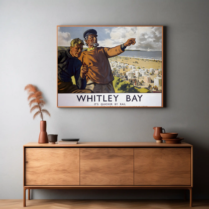 Whitley Bay Seaside Poster