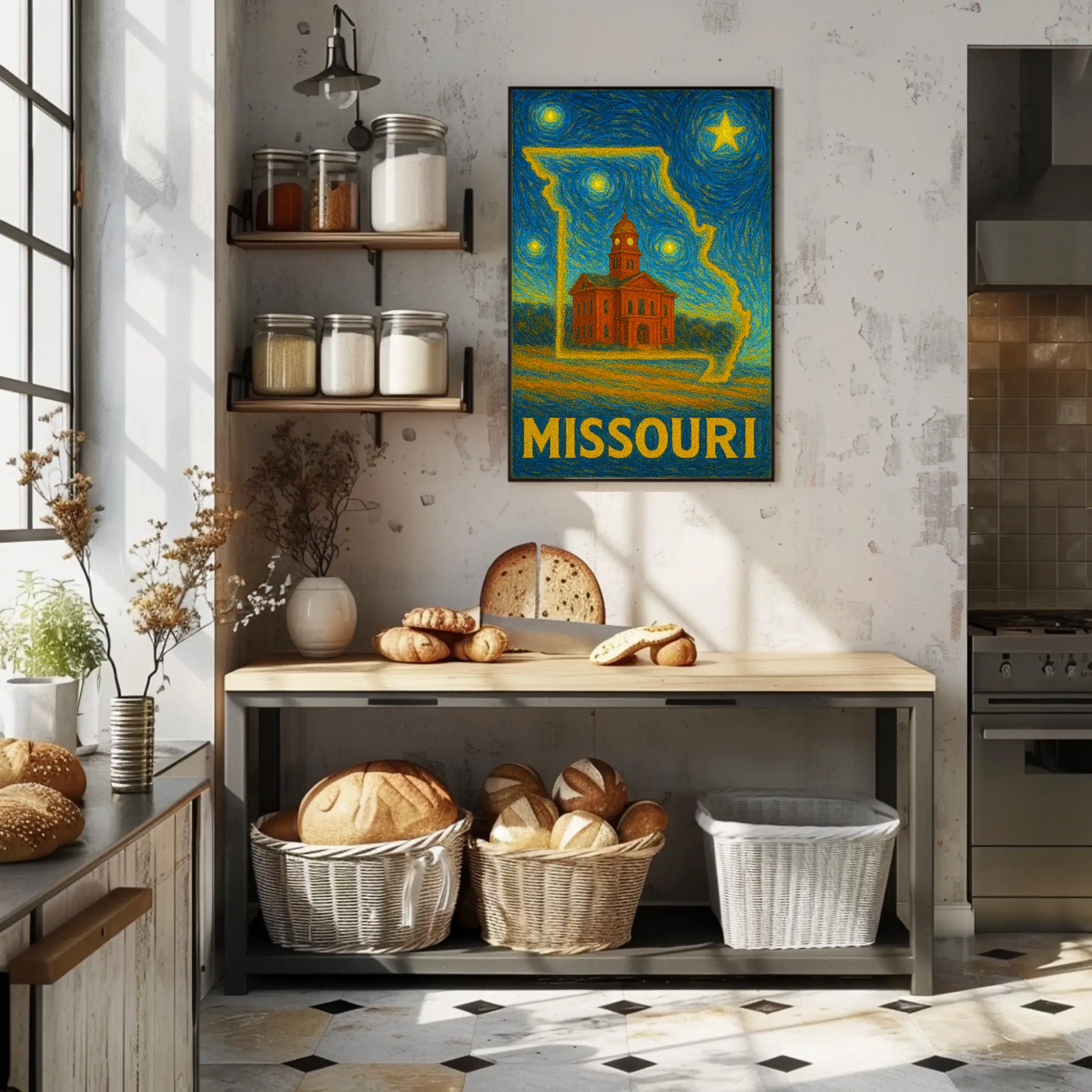 Missouri Starry Night Poster