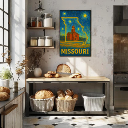 Missouri Starry Night Poster