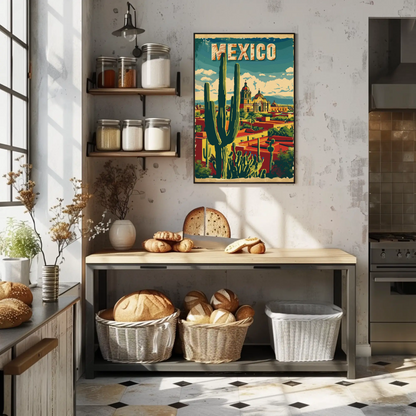 Mexico City Vintage Poster