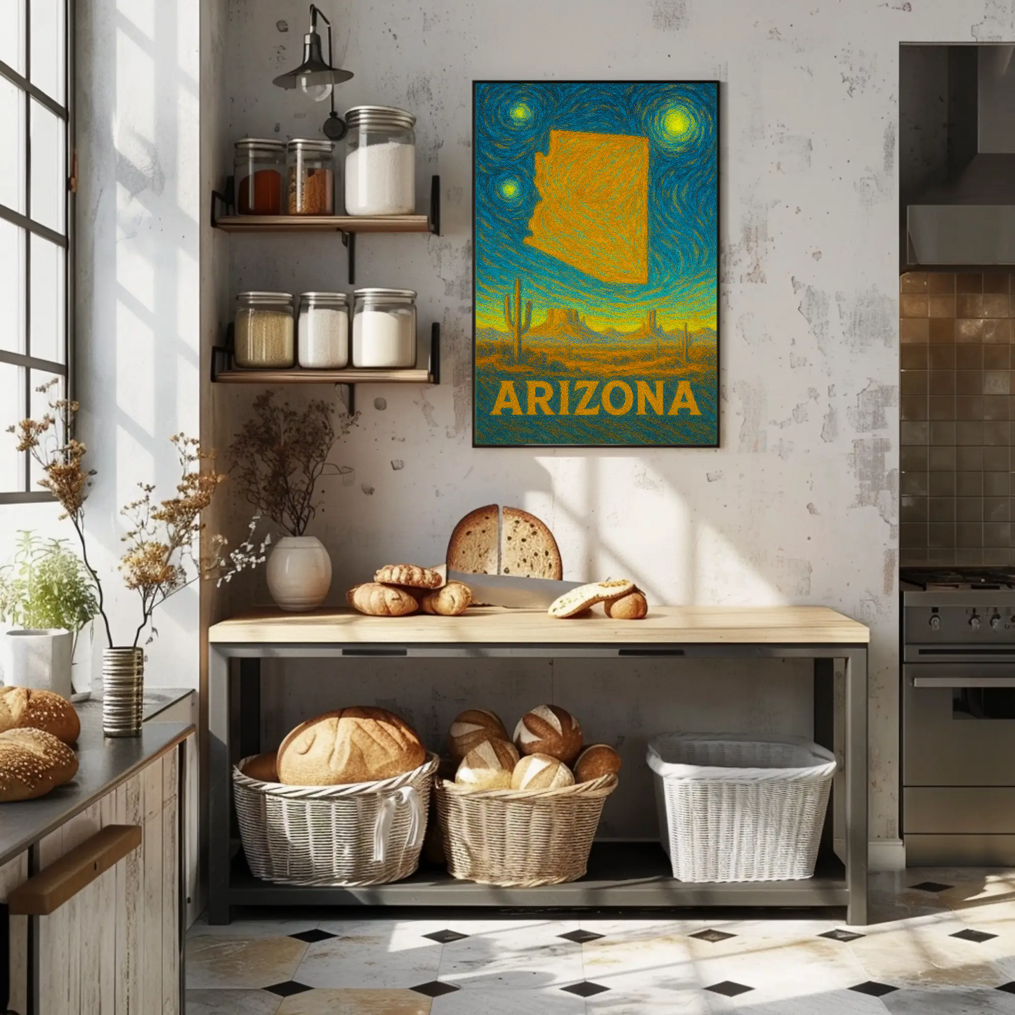Arizona Starry Night Poster