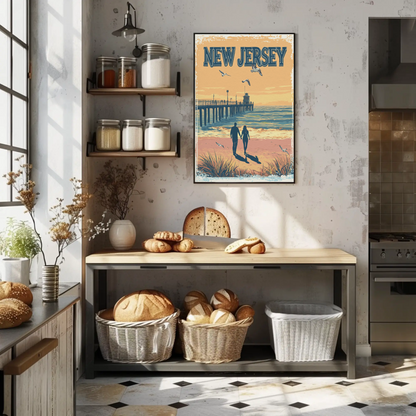 New Jersey Vintage Poster