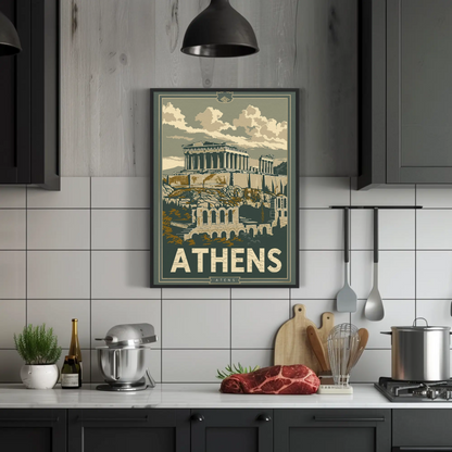 Athens Acropolis Poster