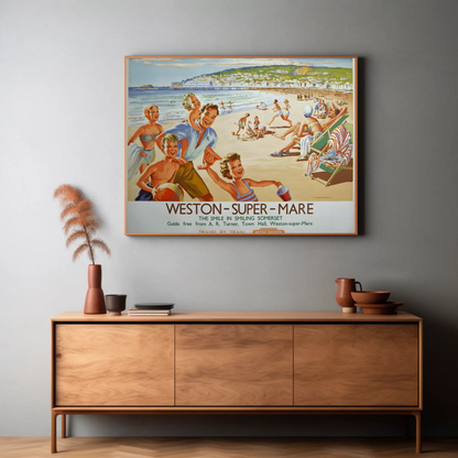 Weston-super-Mare British Railways Poster