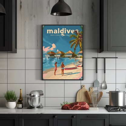 Maldives Tropical Paradise Poster