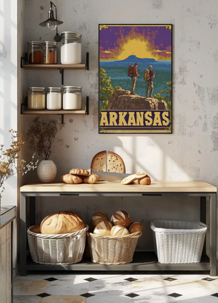 Vintage Poster Arkansas Sunset Hike
