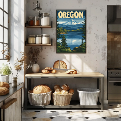 Oregon Vintage Poster