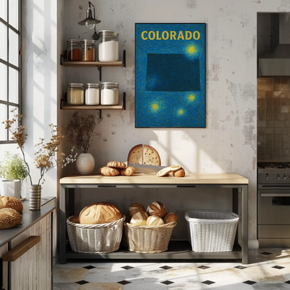 Colorado Starry Night Poster