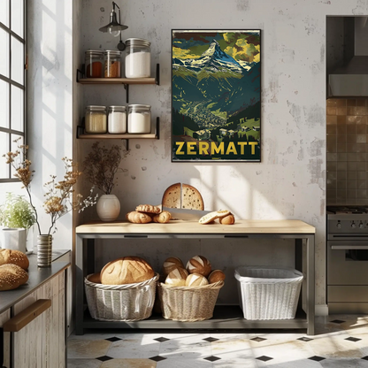 Zermatt Vintage Poster
