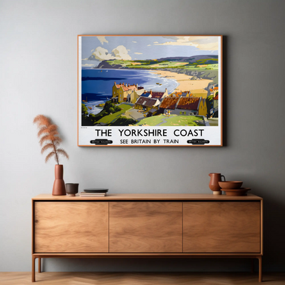 The Yorkshire Coast - See Britain by Train Poster